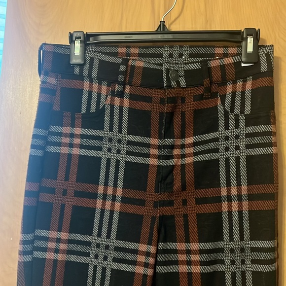American Eagle Plaid Flared Pants - Picture 3 of 7